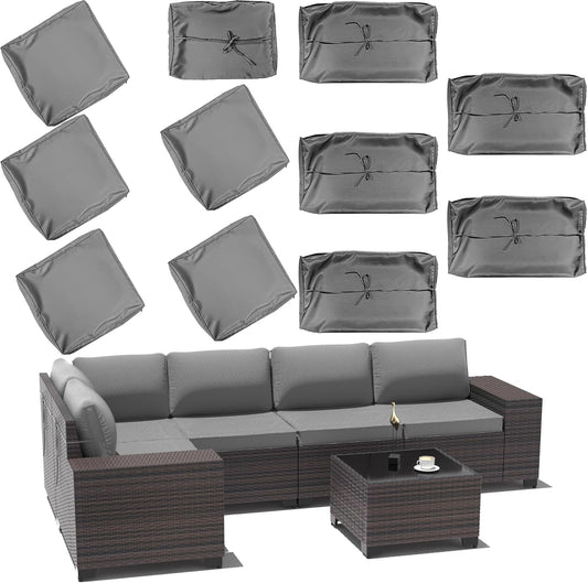 Outdoor Patio Cushion Cover,Washable Furniture Cover,Smooth and Thick Zipper Cover, Polyester Fabric Cover, Suitable for Replacement Sofa Seat,Sand (Slipcover Only)