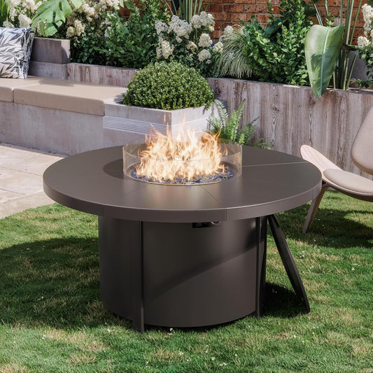 ALAULM Outdoor Propane Fire Pit Table – Stylish, Safe & CSA Certified