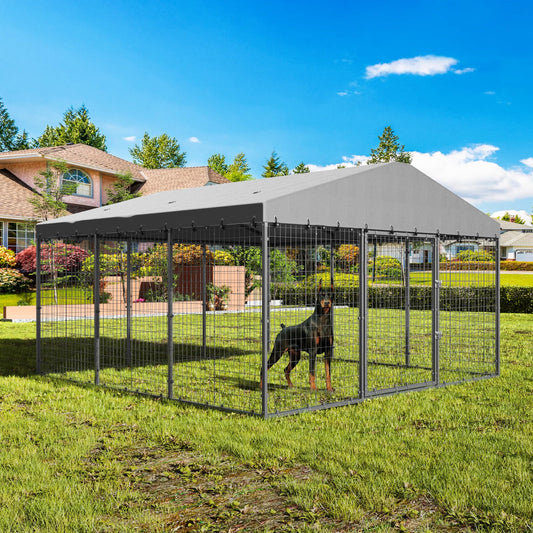 ALAULM Outdoor Large dog kennel,double security lock with proof for dog,duck and chicken