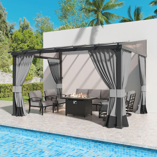 Hardtop Gazebo for Patio Wall-Mounted Gazebo