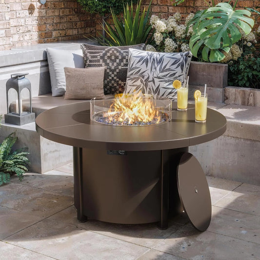 ALAULM Outdoor Propane Fire Pit Table – Stylish, Safe & CSA Certified
