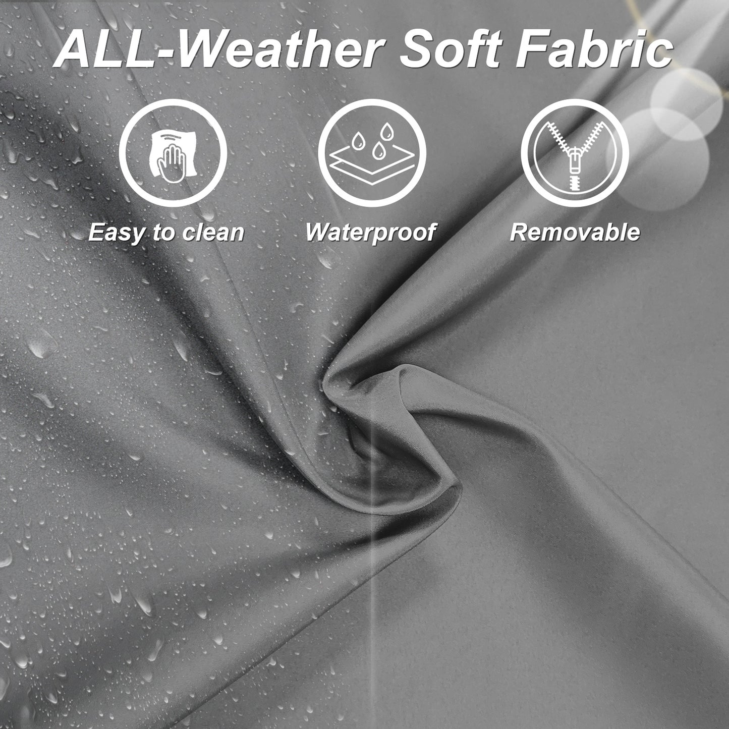 ALAULM 9-Seat Aluminum Patio Furniture Set, Outdoor Patio Conversation Set with Rectangular Metal Coffee Tables and 5.1" Cushions for Patio Backyard Poolside