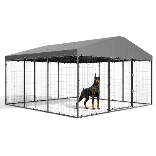 ALAULM Outdoor Large dog kennel,double security lock with proof for dog,duck and chicken