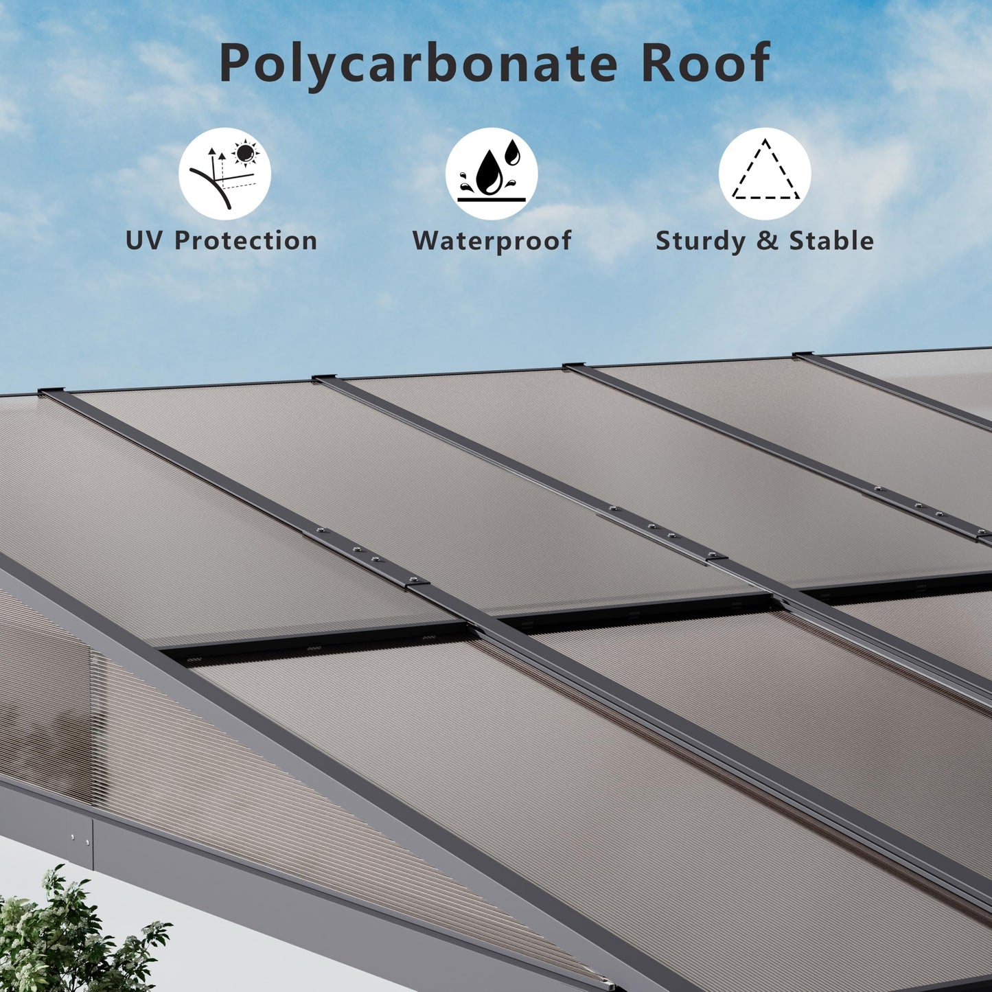 ALAULM 10'x 12' Outdoor Hardtop Gazebo,Wall Mounted Lean to Gazebo with Curtains and Netting,Galvanized Metal Frame,Sunshade for Patio, Backyard, Deck and Lawns (Dark Blue)