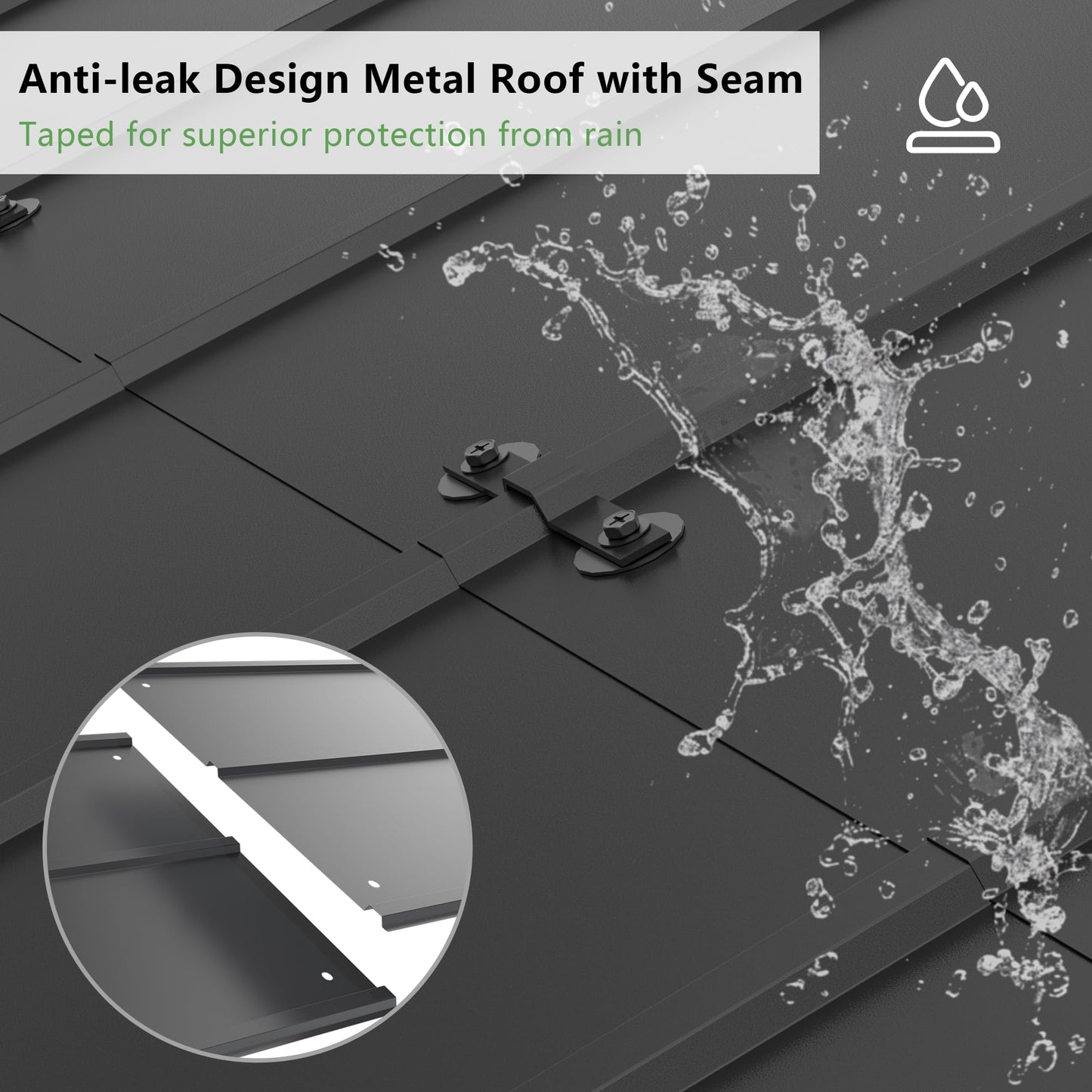 ALAULM 12X22FT Metal Carport Outdoor Carport Canopy Heavy Galvanized Garage Car Shelter with Enhanced Base and Roof, Duty Garage Shelter for Cars Boats Pickups Trucks